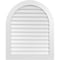 Ekena Millwork Round Top Surface Mount PVC Gable Vent: Non-Functional, w/ 3-1/2"W x 1"P Standard Frame, 34"W x 42"H GVPRT34X4201SN - alternate 1